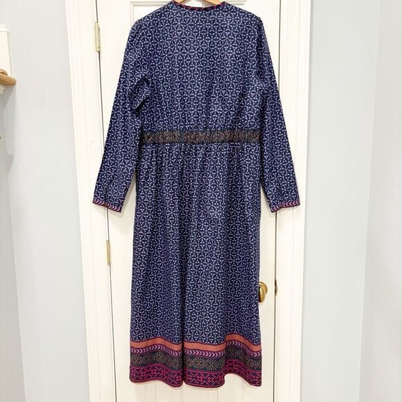 Xirena Purple Floral Midi Dress XL - Picture 5 of 6